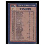 On-Card Autograph 1984 Topps - Kent Hrbek Vintage Baseball Card