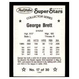 1986 True Value Hardware Super Stars - George Brett #17