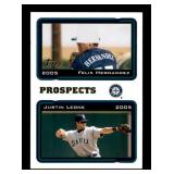 2005 Topps - Prospects Félix Hernández, Justin Leone #688 Rookie Card