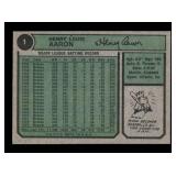 1974 Topps - Hank Aaron #1 Vintage Baseball Card