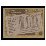 1986 Topps - Greg Coleman #302 D* on Copyright Line
