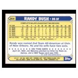 1987 Topps - Randy Bush #364 Topps Tiffany Rare Version