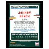 2023 Donruss Johnny Bench Red Parallel Card