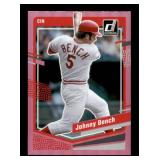 2023 Donruss Johnny Bench Red Parallel Card
