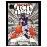 2023 Donruss Jordan Addison Bomb Squad Insert Card