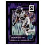 2022 Donruss Optic Andrew Booth Jr. Rated Rookie Purple Parallel