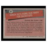 1981 Topps - Record Breaker Johnny Bench #201