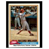 1981 Topps - Record Breaker Johnny Bench #201