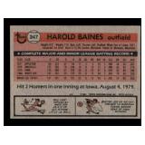 1981 Topps - Harold Baines #347 Rookie Card