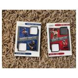 Two Absolute Baseball Rookie Threads Cards Featuring Game Used Jersey Patches