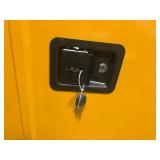 Garvee - 45 Gal Flammable Safe Cabinet, 43" x 18" x 65" Galvanized Steel Flammable Liquid Storage Cabinet