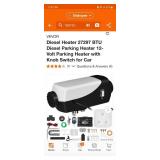 VEVOR 8KW Diesel Heater All in One, DC12-24V, Fast Heating Diesel Air Heater with Remote Control and Color Digital Display