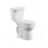 Cadet 12 in. Antimicrobial 2-Piece 1.28 GPF Single Flush Chair Height Round Toilet with Slow Close Seat in White