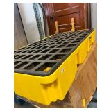 Drum Spill Containment Pallet, for (2) Drums, 30 Gallon Spill Capacity, 5000 lb Load Capacity