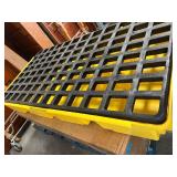 Drum Spill Containment Pallet, for (2) Drums, 30 Gallon Spill Capacity, 5000 lb Load Capacity