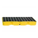Drum Spill Containment Pallet, for (2) Drums, 30 Gallon Spill Capacity, 5000 lb Load Capacity