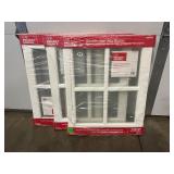 3X - Project Source Barn sash White vinyl Rectangle Picture Windows with Grids 20in X 25in
