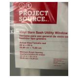 3X - Project Source Barn sash White vinyl Rectangle Picture Window with Grids 22in X 29in