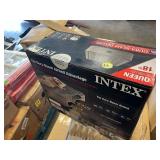 Intex Dura Beam Essential Rest Blow Up Queen Mattress Air Bed with Built In Pump