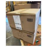 Quantity 2X - True Fine Crass 15-in Black Indoor 2 -Light Semi-flush Mount Light with Fabric Shade