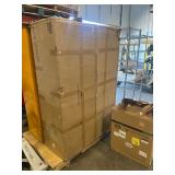 Garvee - 45 Gal Flammable Safe Cabinet, 43" x 18" x 65" Galvanized Steel Flammable Liquid Storage Cabinet
