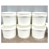 20 Gallon Open Head Plastic Drums, UN Rated, Lever Lock, Used