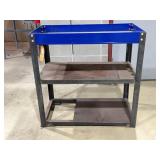 Blue Metal Cart