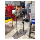 Welding Helmet Tree, Helmets