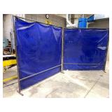 Two Portable Welding Curtains