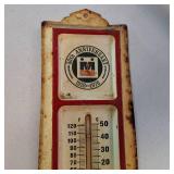 MIDLAND COOPERATIVES ADVERTISING THERMOMETER Metal 1976 50th anniversary LP-GAS