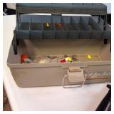 Daiwa Model RG1350 Spinning Fishing Reel Made in Japan plus a Tackle box!