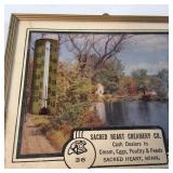 Antique Temp Gauges - Sacred Heart Creamery - Cash Dealer in Cream Eggs and Feed Plus Kohl
