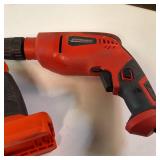 Lot of (2) Tools - Corded drill and cordless Black and Decker Sawzall type (needs battery)