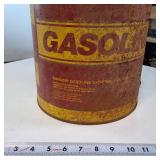 Vintage Metal 5 Gal Gas Can