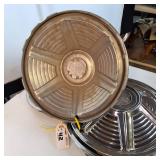 Matching Set of (4) Vintage 1970 Ford Mustang Wheel Covers 14”