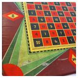 Vintage Metal Chess/Checkers Board