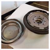 Vintage lot of (2) Unique Hub Caps - Pontiac and Chevrolet Motor Company