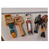 Large Lot of (5) assorted Beer Tap Handles incl: Pyramid, Earth Rider, Insight and More!