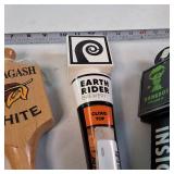 Large Lot of (5) assorted Beer Tap Handles incl: Pyramid, Earth Rider, Insight and More!