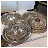 Set of (4) Vintage Chevrolet Hub Caps (16")