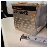 Vintage 3 1/4 inch Black and Decker corded planer