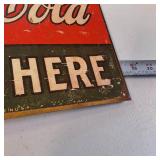 Ice Cold Coca Cola SOLD HERE Vintage looking sign
