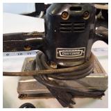 Lot of (2) Corded tools: stapler and Craftsman Vintage Sander