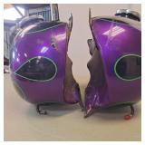 1977 Motorcycle Gas Tanks  two piece -  Custom Flames AMF