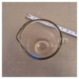 Pabst Blue Ribbon Pitcher  Vintage Heavy Glass with matching glass