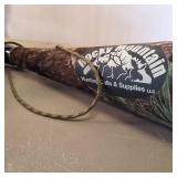 Vintage Mount - White tail deer rack with hoofed Gun Rack  2 ft wide