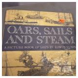 Collection of Fine Vintage Sailing related Hard Cover Books + Columbia Encyclopedia
