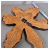 Real Wood Slab Hanging Clock  2 inches thick x 2