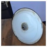 Vintage Outdoor Lamp Reflector, 14 inches wide
