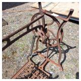 Vintage Sewing machine treadle  Made by Bridgeport, Wheeler and Wilson